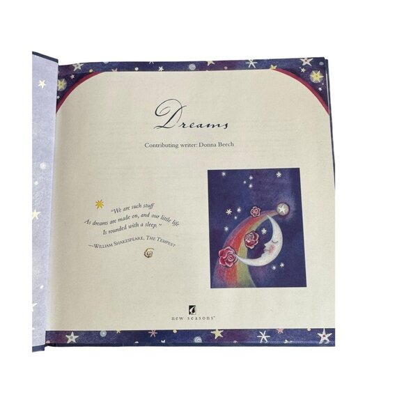 Dream Book & Journal Gift Set - Blue Portfolio Case With Moon & Stars Design - Picture 10 of 11